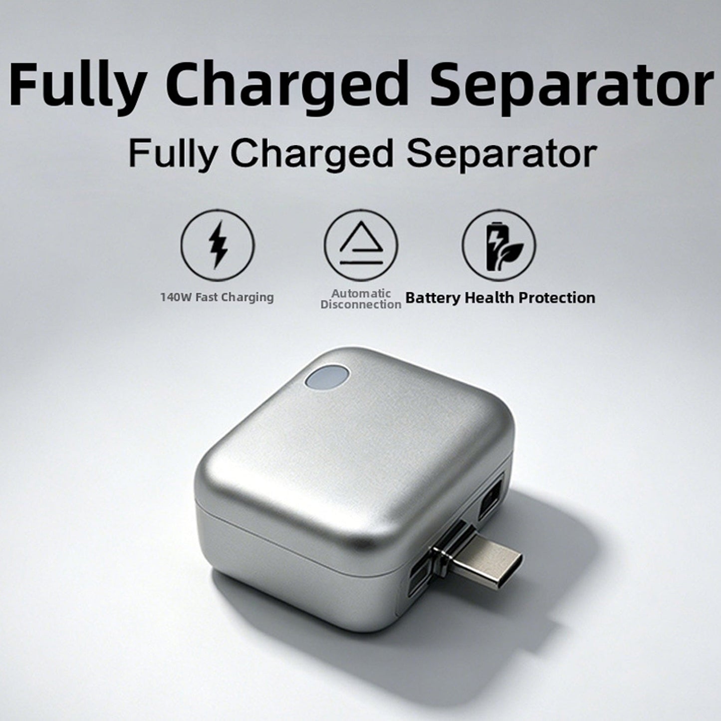 140W Fast Charging Automatic Pop-off Charging Disconnector Type-C, Smart Auto Stop Charging Adapter KH51 by KUWAJIA